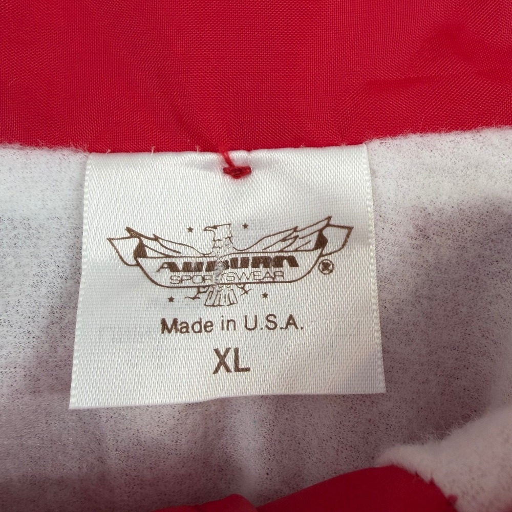 Vintage Texas Department of Transportation Red Nylon Coaches Jacket Workwear XL - Picture 6 of 10